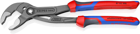 KNIPEX 87 02 300 Cobra Water Pump Pliers, Comfort Grip Handles 12-Inch