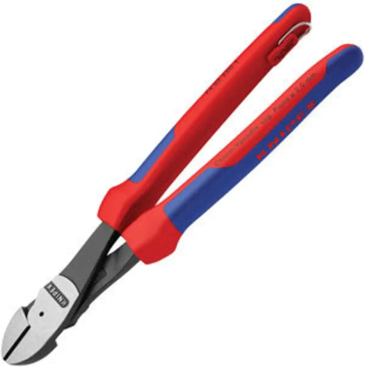 Knipex Tools 74 02 250 T BKA 10" High Leverage Diagonal Cutters, Tether Attachment-Comfort Grip,