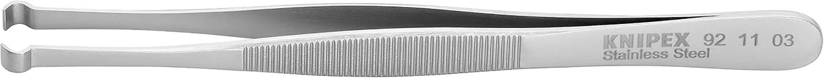 KNIPEX Tools 92 11 03 Stainless Steel Positioning Tweezers, 4-3/4"