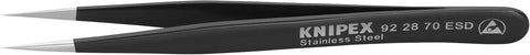 KNIPEX - 92 28 70 ESD Tools - Precision Tweezers, ESD (922870ESD)