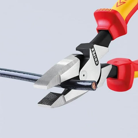 KNIPEX Tools 09 08 240 SBA 9.5-Inch Insulated Ultra-High Leverage Lineman's Pliers