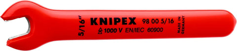 KNIPEX 98 00 5/16 1,000V Insulated 5/16 Open End Wrench