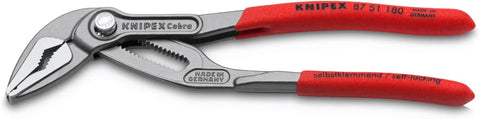 KNIPEX Tools 87 51 180 Cobra® ES Water Pump Pliers, 7-1/4" | bike-hand-tools