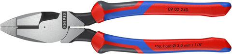 KNIPEX Tools - High Leverage Lineman's, New England Head, Multi-Component (902240), 9-1/4 inches