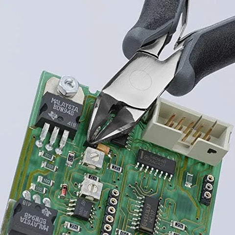 KNIPEX Tools 77 32 120 H ESD Electronics Diagonal Cutters, Carbide Cutting Edges, 4.75-Inch