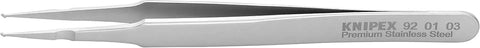 KNIPEX Tools 92 01 03 Premium Stainless Steel Positioning Tweezers-SMD, 4-3/4"
