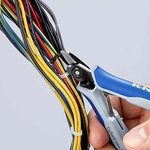 KNIPEX 79 02 125 S1 Aviation Round Nose Diagonal Cutters Comfort Grip
