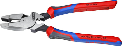 KNIPEX Tools 09 12 240 9.5-Inch Ultra-High Leverage Lineman's Pliers with Fish Tape Puller and Crimper
