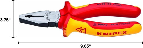 KNIPEX Tools Knipex 03 08 160 SBA Combination Pliers 1000V Insulated