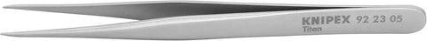 KNIPEX - 92 23 05 Tools - Precision Tweezers, Titanium, Anti-Magnetic, Acid-Proof, Stainless (922305)