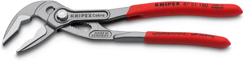 KNIPEX Tools 87 51 180 Cobra® ES Water Pump Pliers, 7-1/4" | bike-hand-tools