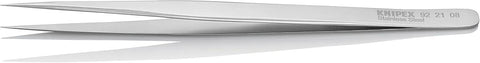 KNIPEX Tools 92 21 08 Stainless Steel Gripping Tweezers-Needle Point Tips, 5-1/2"