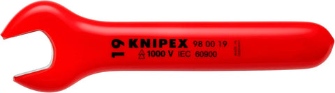 KNIPEX 98 00 19 1,000V Insulated 19 Mm Open End Wrench