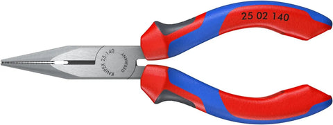 KNIPEX 25 02 140 Long Nose Pliers with Cutter-Comfort Grip