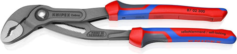 KNIPEX 87 02 300 Cobra Water Pump Pliers, Comfort Grip Handles 12-Inch