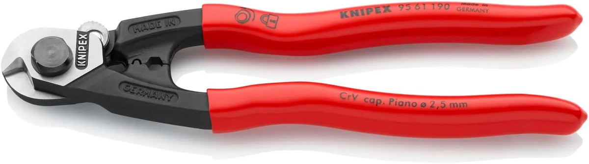 KNIPEX 95 61 190 SBA Wire Rope Cutters | wire-cutters