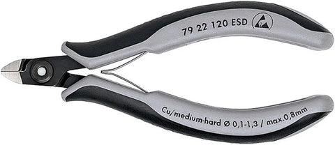 KNIPEX 79 22 120 ESD Precision Elec Diagonal Cutters Comfort Grip