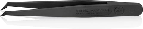 KNIPEX Tools 92 09 03 ESD Plastic Gripping Tweezers-Pointed Tips-ESD, 4-1/2"