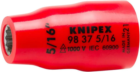KNIPEX 98 37 5/16 3/8 1,000V Insulated 5/16 Hexagon Socket