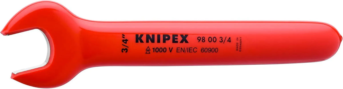 KNIPEX 98 00 3/4 1,000V Insulated 3/4 Open End Wrench