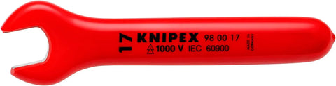 KNIPEX 98 00 17 1,000V Insulated 17 Mm Open End Wrench