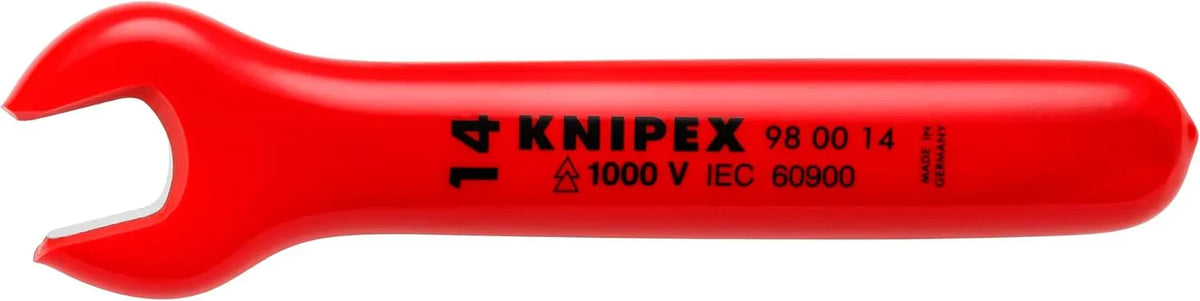 KNIPEX 98 00 14 1,000V Insulated 14 Mm Open End Wrench