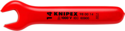 KNIPEX 98 00 14 1,000V Insulated 14 Mm Open End Wrench
