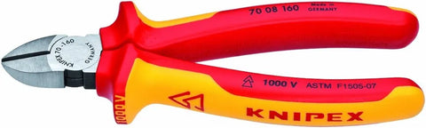 KNIPEX - 70 08 160 SBA Tools - Diagonal Cutters, 1000V Insulated (7008160SBA)