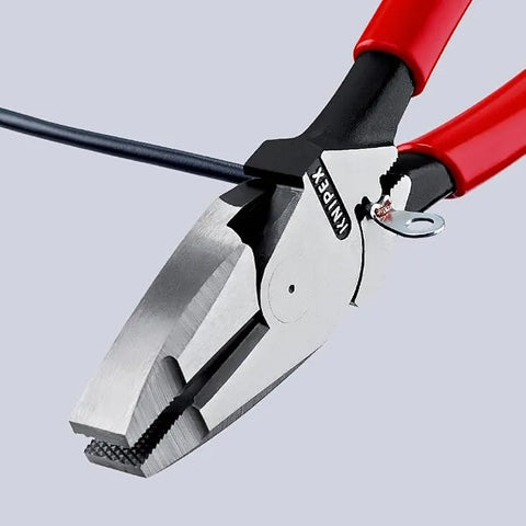 KNIPEX 09 11 240 High Leverage Lineman New England with Tape Puller and Crimper