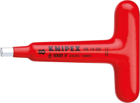 KNIPEX 98 14 08 1,000V Insulated T Handle Hex Driver