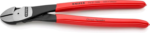 KNIPEX Tools KNIPEX 74 21 250 High Leverage Angled Diagonal Cutters