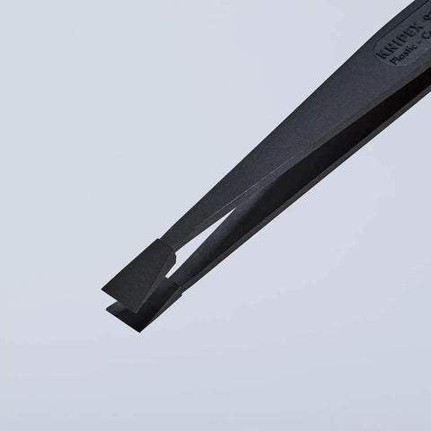 KNIPEX Tools 92 09 05 ESD Plastic Gripping Tweezers-Blunt Tips-ESD, 4-1/2"