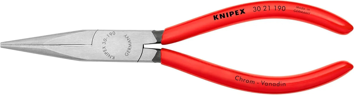 KNIPEX Tools - Long Nose Pliers, Half Round Tips (3021190)