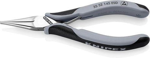 KNIPEX Tools 35 52 145 ESD Electronics Pliers-Flat Tips, ESD Handles, 5-3/4"