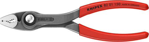 KNIPEX Tools 00 19 61 V01 3 Pc TwinGrip Pliers Set in a Tool Roll, Plastic Dipped (6", 8", 10")