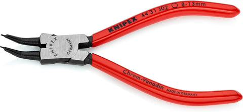 KNIPEX - 44 31 J02 Tools - Circlip Pliers, Internal, 45 Degree Angled, Forged Tip, 5/16"-1/2" Bore Dia. (4431J02)