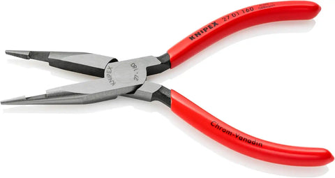 KNIPEX Tools - Long Nose Center Cutting Pliers, Telephone Style (2701160), 6.25