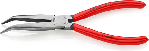 KNIPEX Long Nose 40 Angled Pliers w/out Cut, Red | bike-hand-tools