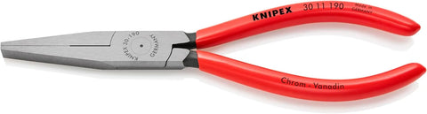 KNIPEX Tools - Long Nose Pliers, Flat Tips (3011190)