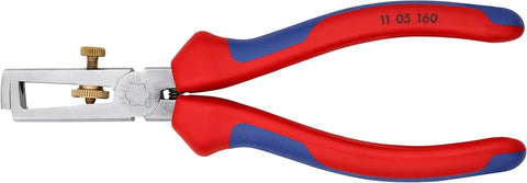 KNIPEX Tools - End-Type Wire Stripper, Chrome, Multi-Component (1105160), 6.25