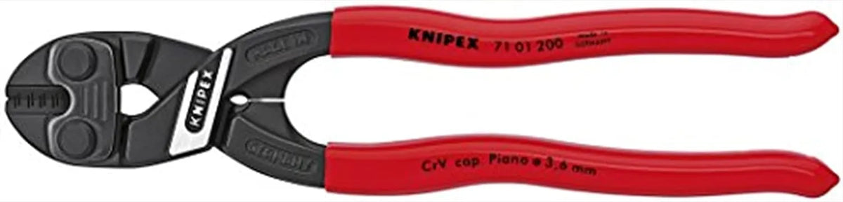 KNIPEX - 71 01 200 Tools - CoBolt Compact Bolt Cutter (7101200), 8-Inch | bike-repair-tools