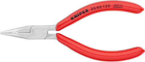 KNIPEX 25 03 125 Long Nose Pliers with Cutter-Comfort Grip