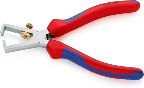 KNIPEX Tools - End-Type Wire Stripper, Chrome, Multi-Component (1105160), 6.25