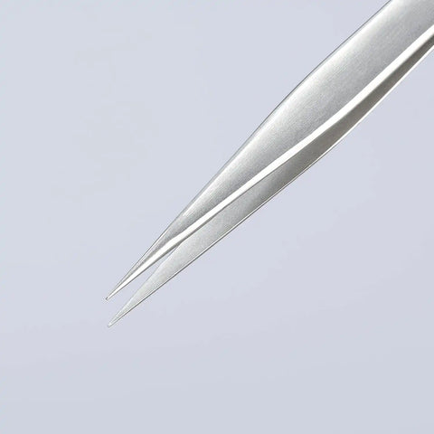 KNIPEX Tools 92 21 07 Stainless Steel Gripping Tweezers-Needle Point Tips, 4-1/2"