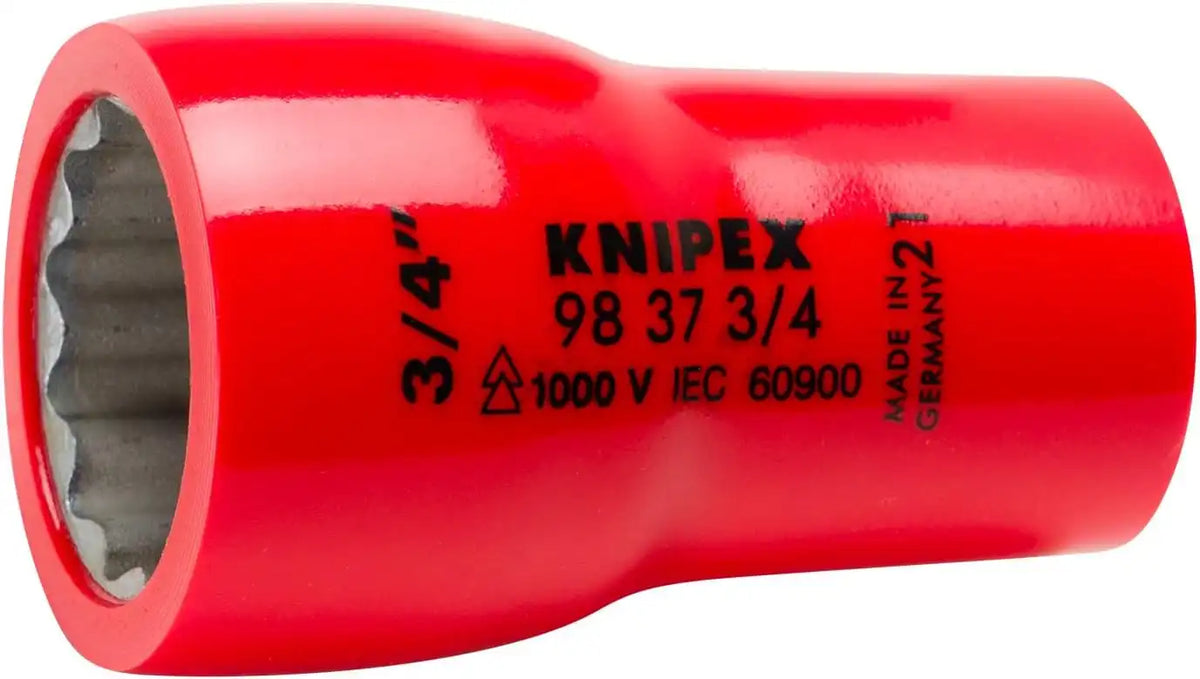 KNIPEX 98 37 3/4 3/8 1,000V Insulated 3/4 Hexagon Socket