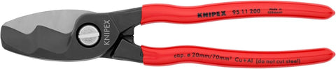KNIPEX Tools - Cable Shears, Twin Cutting Edge (9511200), 8 inches