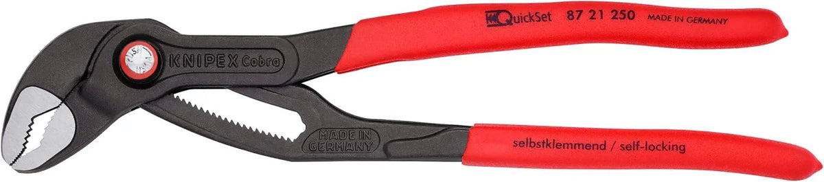 KNIPEX Tools 87 21 250 Cobra Quick Set Water Pump Pliers, 10-Inch