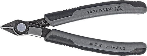 KNIPEX 78 71 125 ESD Electronic Super-Knips Comfort Grip, 5-Inch with Lead Catcher