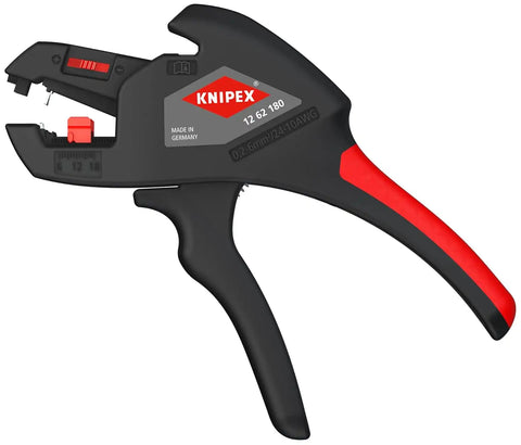 KNIPEX Tools 12 62 180 SBA ComStrip Automatic Wire Stripper 10-24 AWG, 7-1/4"
