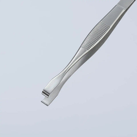 KNIPEX Tools 92 01 07 Stainless Steel Positioning Tweezers-90° Angled, 5-3/4"